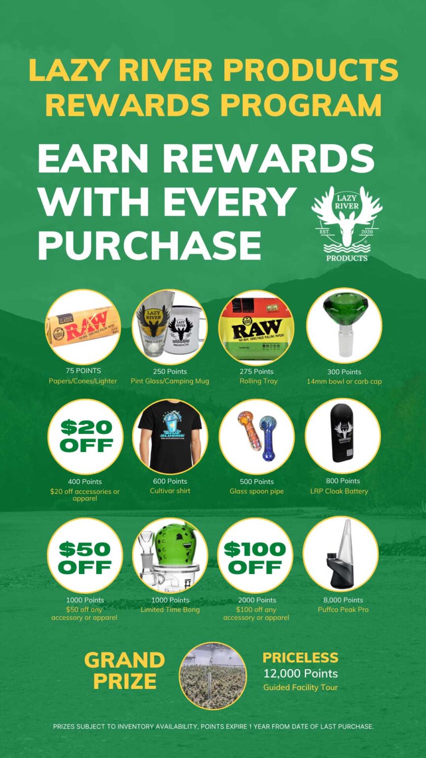 Lazy River Products Rewards • Massachusetts Recreational Cannabis